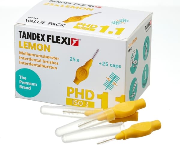 Tandex Tandex (25 pcs) Flexi Fine Lemon toothbrushes (yellow)
