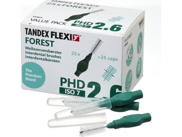 Tandex Tandex (25 stk.) Medium FOREST 2,6 tannbørster (tykke)
