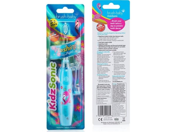 Brush-baby KIDZSONIC FLAMINGO sininen hammasharja