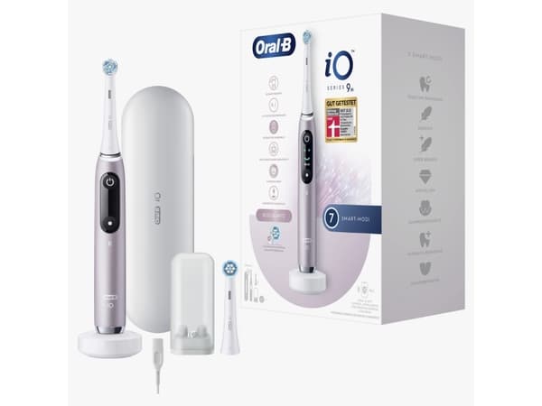 Braun Oral-B iO Series 9N, electric toothbrush (pink/white, Rose Quartz)
