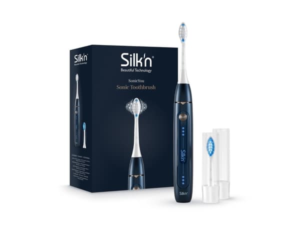 Silk''n SonicYou, Voksen, Sonik tannbørste, Grundig rens, Sensitiv / Myk, Whitening, 37000 bevegelser per minutt, Blå, Hvit, 2 min