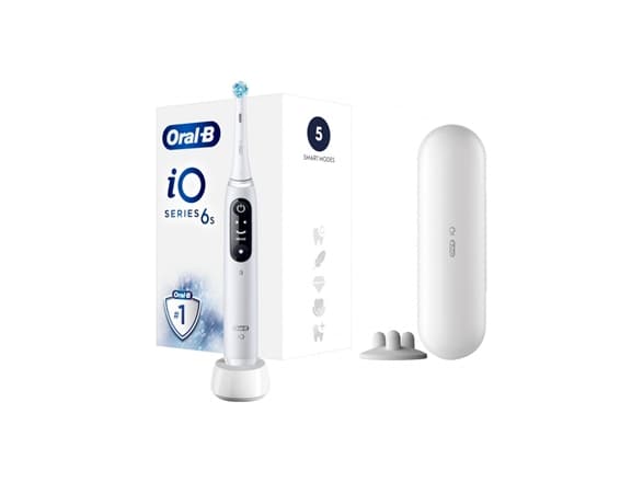 Oral-B iO 4210201381686, Roterande tandborste, Daglig vård, Gum omsorg, Intense, Känslig, Tandblekning, Grå, Grå, Rund, Batteri