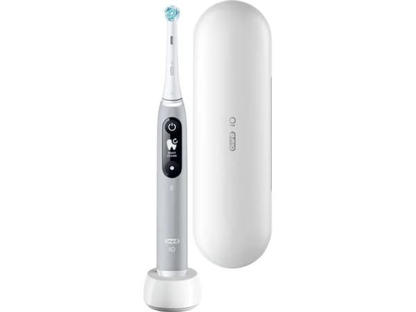 Oral-B iO 4210201381686, Roterande tandborste, Daglig vård, Gum omsorg, Intense, Känslig, Tandblekning, Grå, Grå, Rund, Batteri