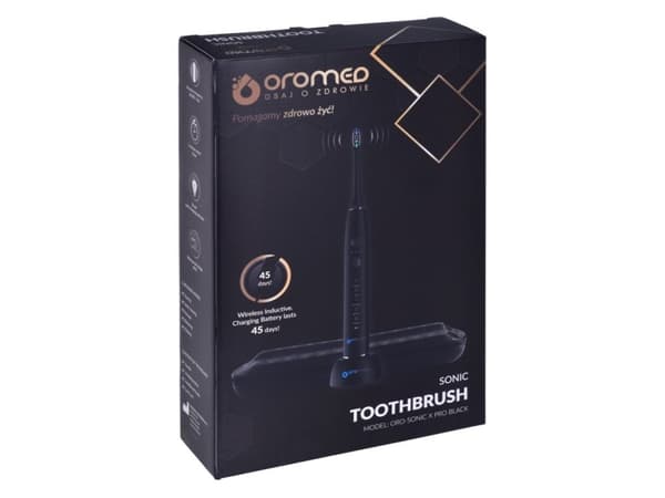 ORO-SONIC X PRO BLACK sonisk tannbørste