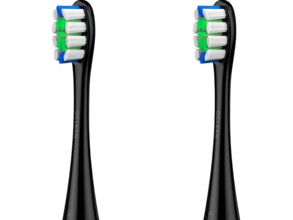 Oclean Plaque Control børstehode, sort, 2 stk