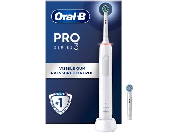 Oral-B Electric Toothbrush | Pro 3 3000 Cross Action | Rechargeable | For adults | Number of brush heads included 2 | Number of teeth brushing modes