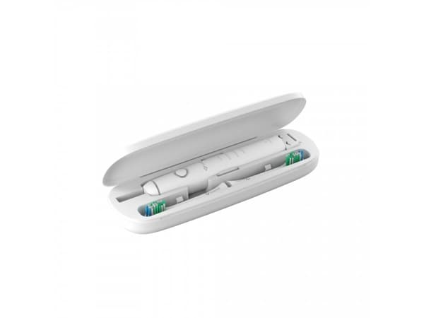 TrueLife SonicBrush Compact Duo, Aikuinen, Värisevä hammasharja, Hieronta, Herkkä, Valkaisu, Musta, Valkoinen, 3500 liikettä minuutissa, Pyöreä