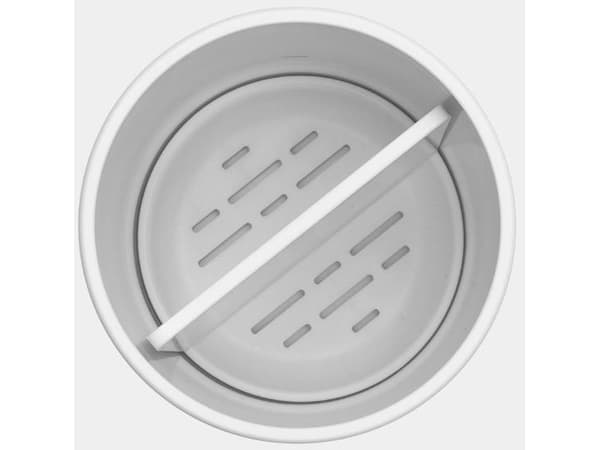 Brabantia 280306, Fristående tandborsthållare, Vit, Sink, Bord, 76 mm, 76 mm, 110 mm