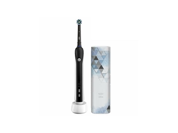 Oral-B Pro 1 750, Vuxen, Svart, Vit, 2 min, Svart, Vit, Batteri, Inbyggt batteri