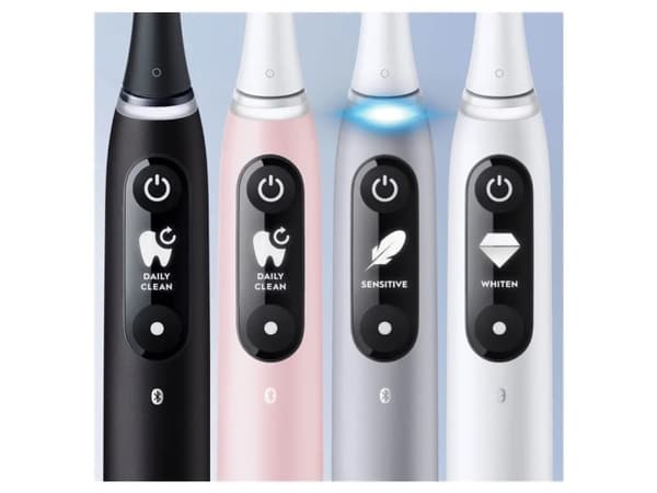 Oral-B iO Duo, Aikuinen, Värisevä hammasharja, Päivittäinen käyttö, Ienhoito, Pulssi, Herkkä, Valkaisu, Musta, Ruusu, 2 min, Musta, Ruusu