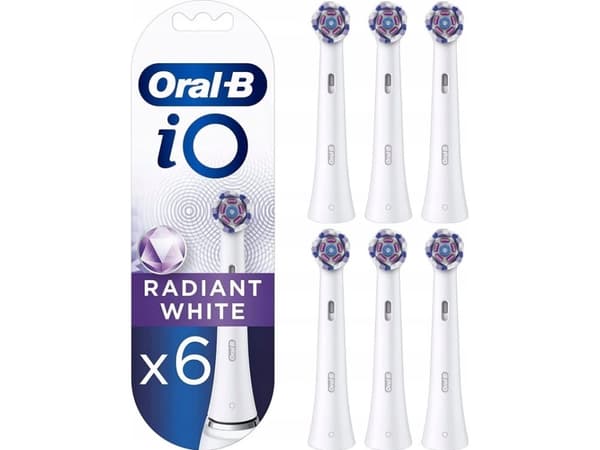 Oral-B iO Series Radiant White Tandborsthuvuden - Vit - 6-pack
