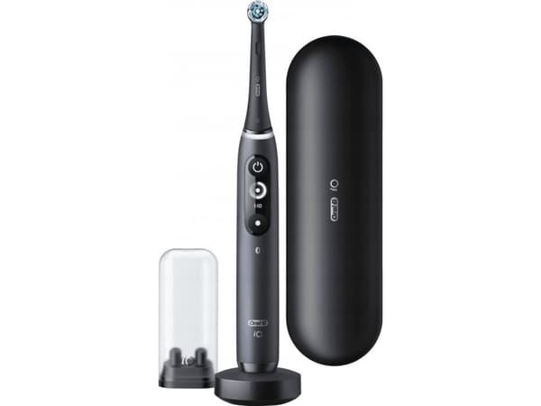 Braun 408482, Voksen, Vibrerende tannbørste, Daglig stell, Sort, Rund, OLED