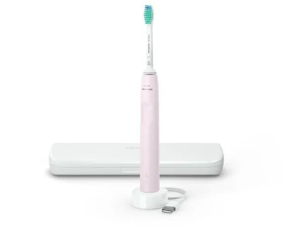 Philips 3100 series HX3673/13 Sonic-sähköhammasharja, Aikuinen, Sonic-hammasharja, Päivittäinen käyttö, Valkoinen, 2 min, Akku