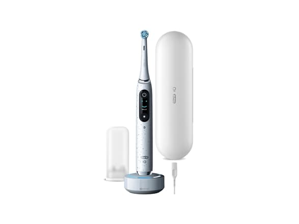 ORAL-B iO Series 10 Stardust White elektrisk tandbørste + iO Sense-oplader Hvid