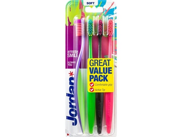 Jordan Ultimate You soft toothbrush - mix colors 1op.-4pcs