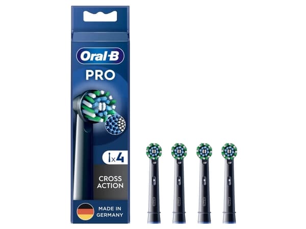 Oral-B CrossAction , 4 kpl, Musta, 3 kuukautta, Oral-B, Laatikko