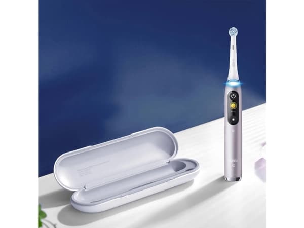 Oral-B iO Series 9N, Voksen, Vibrerende tannbørste, Daglig stell, Grundig rens, Gum omsorg, Sensitiv / Myk, Whitening, Rosa, 2 min, Rund