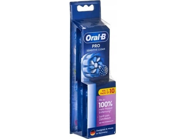 Oral-B Pro Sensitive Clean Brush tips Hvid, 10 stk. Ekstra tandbørstehoveder