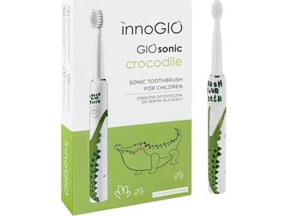 InnoGio GIOSONIC CROCODILE Grön tandborste