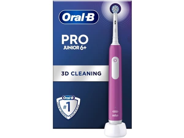 Oral-B Junior 8006540742891, Lapsi, Pyörivä hammasharja, Päivittäinen käyttö, Herkkä, Valkaisu, Purppura, 2 min, Pehmeä