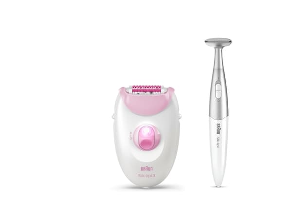 Braun Silk-épil 3 3-321, Hvit, 20 pinsetter, Armhuler, Epilering, AC