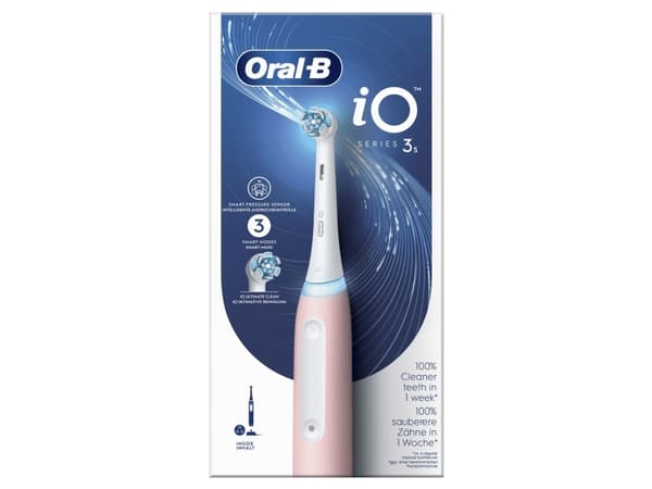Oral-B iO 8006540730843, Vuxen, Vibrerande tandborste, Djuprengöring, Mjuk, Tandblekning, Rosa, Vit, Rosa, Rund