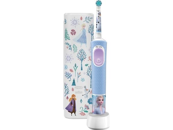Oral-B | Vitality PRO Kids Frozen | Electric Toothbrush | Rechargeable | For children | Blue | Number of brush heads included 1 | Number of teeth bru