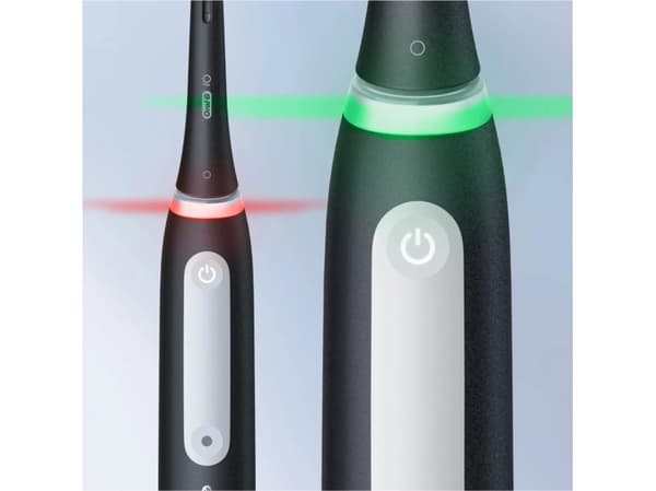 Braun iO Series 4 Duo - Voksen - Vibrerende tannbørste - Daglig pleie - Sensitiv - Supersensitiv - for hvite tenner - Svart - Hvit - 2 min - Rund (41