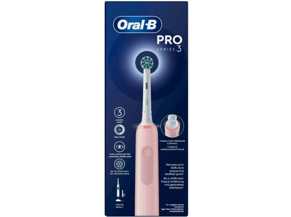 Oral-B BR2-802083, Tandbørste, Voksen, Lyserød, Mellem, 1 stk, Kasse
