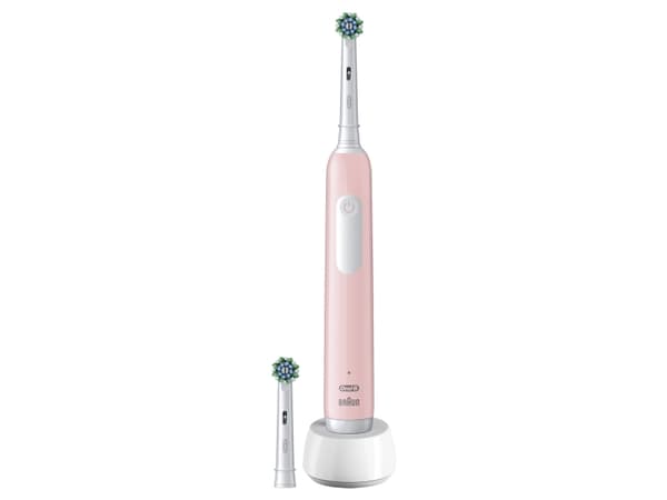 Oral-B Pro Series 1, Vuxen, Roterande och oscillerande tandborste, Daglig vård, Känslig, Tandblekning, 20000 rörelser per minut, Rosa, 8800 rörelser