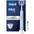 Miniatyrbillede 2 af 8: Oral B Eltandborste Pro3 Blue + Extra Refill