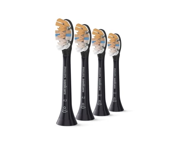 Philips Sonicare A3 Premium All-inOne HX9094 - Extra tandborsthuvud - till tandborste - svart (paket om 4)