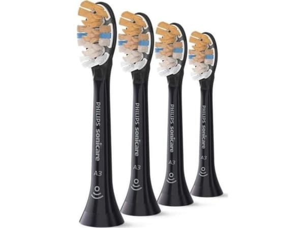 Philips Sonicare A3 Premium All-inOne HX9094 - Extra tandborsthuvud - till tandborste - svart (paket om 4)