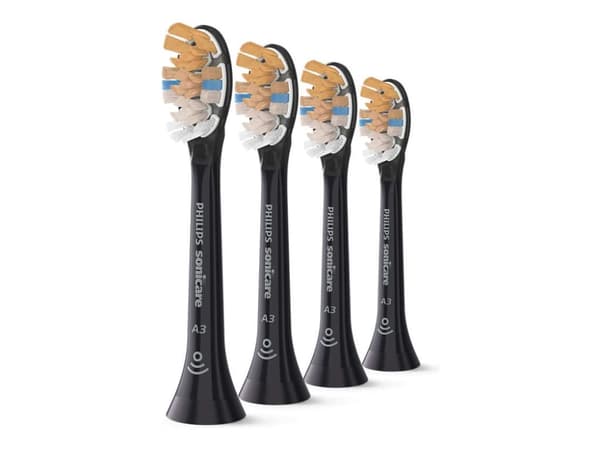 Philips Sonicare A3 Premium All-inOne HX9094 - Extra tandborsthuvud - till tandborste - svart (paket om 4)