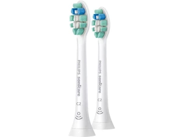 Philips Sonicare C2 HX9022 Optimal Plaque Defence - Extra tandborsthuvud - till tandborste - vit (paket om 2)