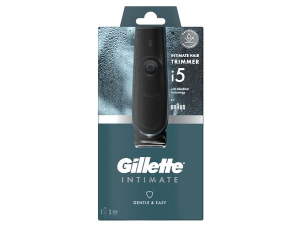 Gillette INTIMATE i5, Svart, Rektangel, Batteri, 100 min, Inbyggt batteri, Litium-Ion (Li-Ion)