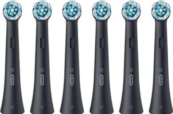 Oral-B iO -sarjan Gentle Care -hammasharjan päät - musta - 6 kpl