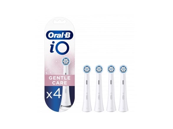 Dantų šepetėlis BRAUN iO RB SW-4 Gentle Care Baltas 4ct antgaliai dant šepetėliui
