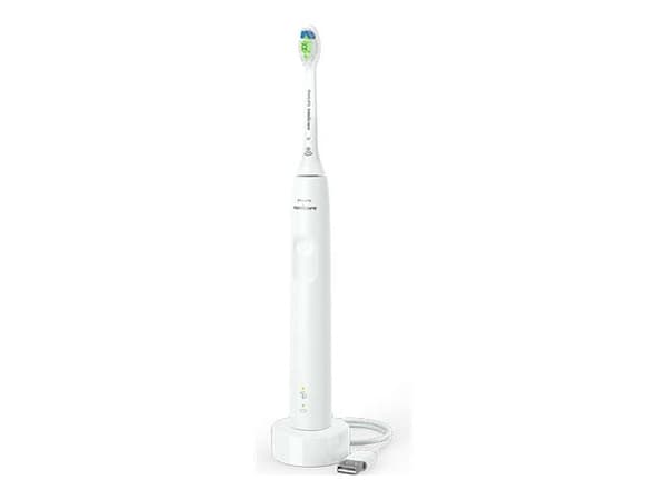 Philips 4100 Series HX3681/33 Sonic sähköhammasharja, Aikuinen, Sonic-hammasharja, Päivittäinen hoito, Herkkä, Valkoinen, 2 min, 4 x 30 s, Akku