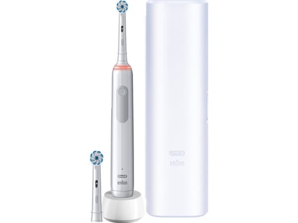 Oral-B Pro 3 3500, Vuxen, Roterande tandborste, Vit, Batteri, 1 styck