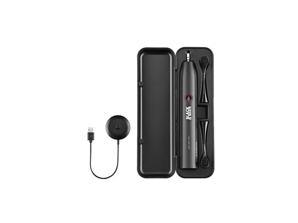 Curaprox Black is White Hydrosonic, Vuxen, Ultraljudstandborste, Daglig vård, Svart, 44000 rörelser per minut, 84000 rörelser per minut