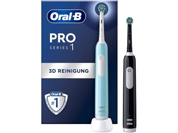 Oral-B | Sähköhammasharja, Duo pack | Pro Series 1 | Ladattava | Aikuiset | Mukana olevien harjanpäiden määrä 2 | Hampaiden harjaustilojen määrä 3 |