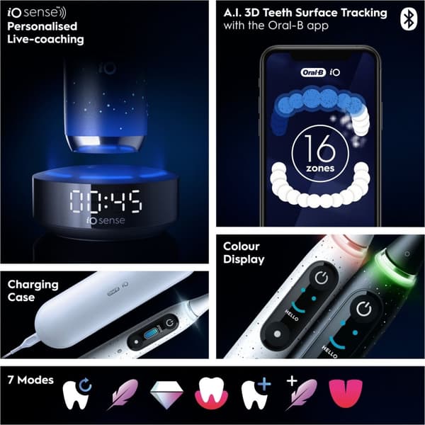 Oral B iO 10 - elektrisk tandborste, svart