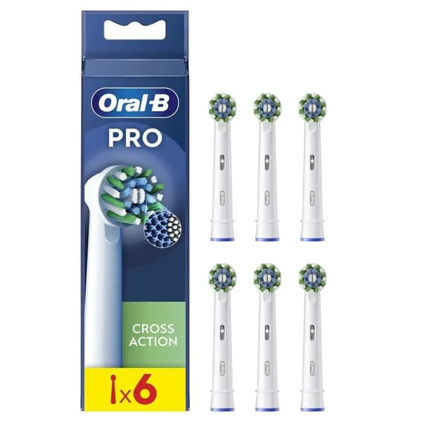 Oral-B CrossAction , 6 styck, Vit, 3 månad (er), Oral-B, Låda