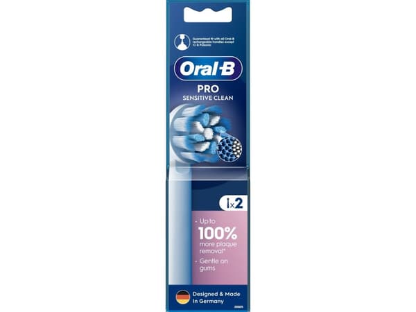 Tannbørste Braun Oral-B EB60-2 Sensitive Clean Pro tannbørstehoder, 2 stk.