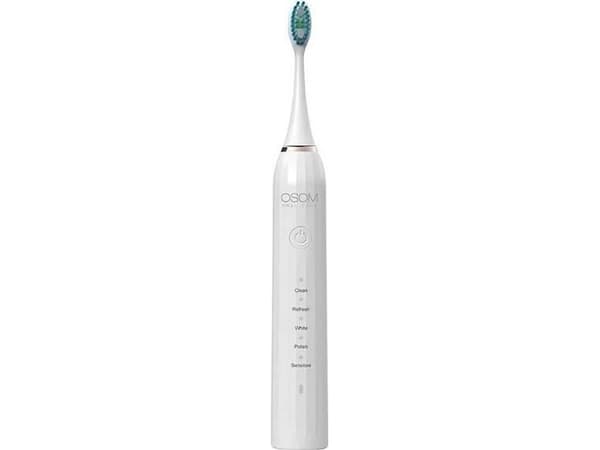 Osom Oral Care ladattava, sähköinen, äänihammasharja, valkoinen OSOMORALM1WH