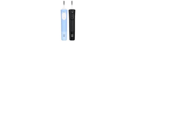 Oral-B Vitality Pro Duo, Voksen, Roterende vibrerende Tannbørste, Daglig stell, Sensitiv / Myk, Super sensitive, Sort, Blå, Hvit, 7800 bevegelser per