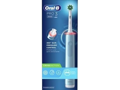 Oral-B Pro 3 3000 CrossAction blå tandborste