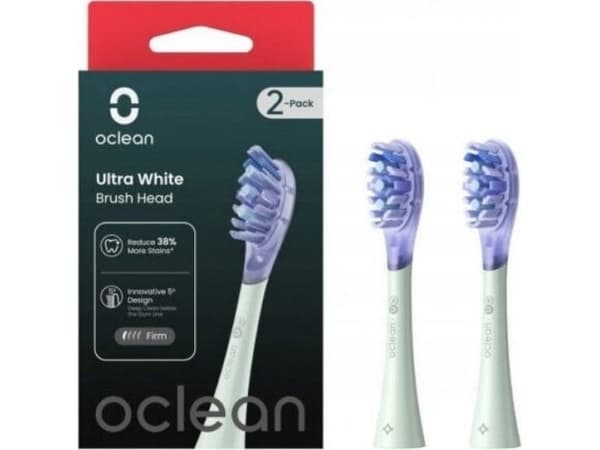 Oclean Ultra White hammasharjan kärki - Sonic-hammasharjaan, minttu, 2 kpl.