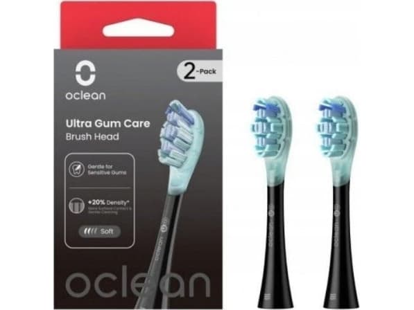 Tannbørste Oclean Ultra Gum Care Børstehode 2-PK UG02 B02 Sort
